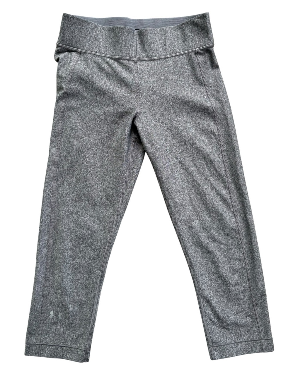 Under Armour Women’s Heathered Gray Performance Capri Leggings Small